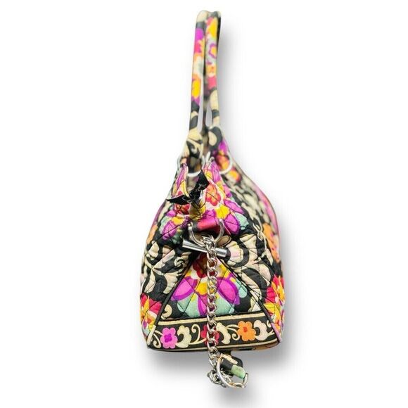 Vera Bradley Multicolor Suzani Floral Quilted Shoulder Bag Cotton Chain Strap - Picture 6 of 16